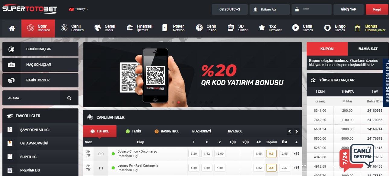 Supertotobet Yatırım Bonusları