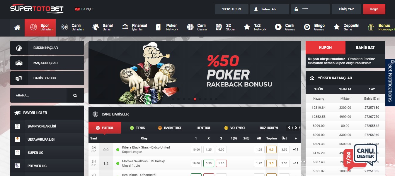 Supertotobet Canlı Poker