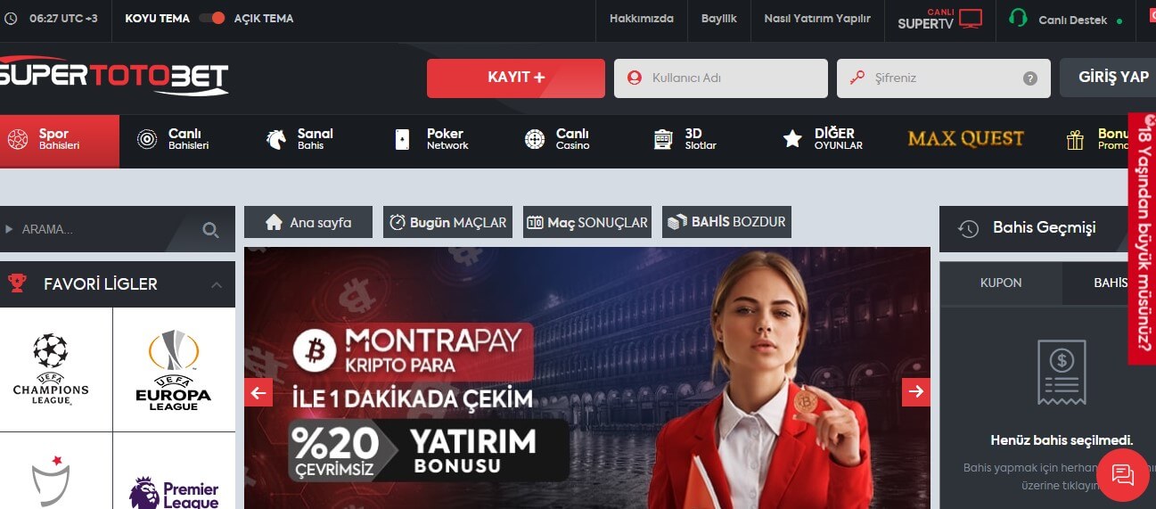 Supertotobet Canlı Oyunları